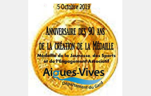 5 octobre 2019 - commémoration du 90 ème Anniversaire de la création de la MJSEA