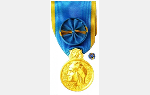 Médailles d'Or et d'Argent Promotion du 14 juillet 2019