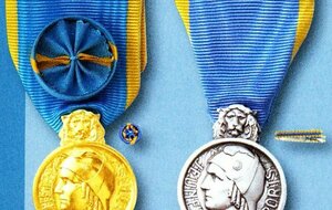 2021 - les médailles d'OR et d'Argent du 14 juillet