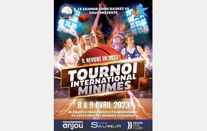 2023 8 & 9 avril - Saumur - Tournoi International  de basket U15 